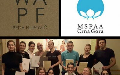 PODGORICA- PRVA generacija sertifikovanih terapeuta WAPF za autorski wellness tretman SHIATSU- NEW ENERGY u Crnoj Gori. 