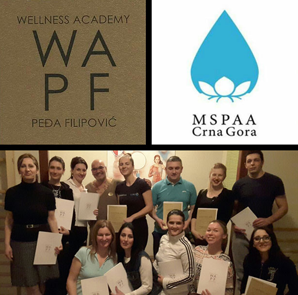 PODGORICA- PRVA generacija sertifikovanih terapeuta WAPF za autorski wellness tretman SHIATSU- NEW ENERGY u Crnoj Gori. 